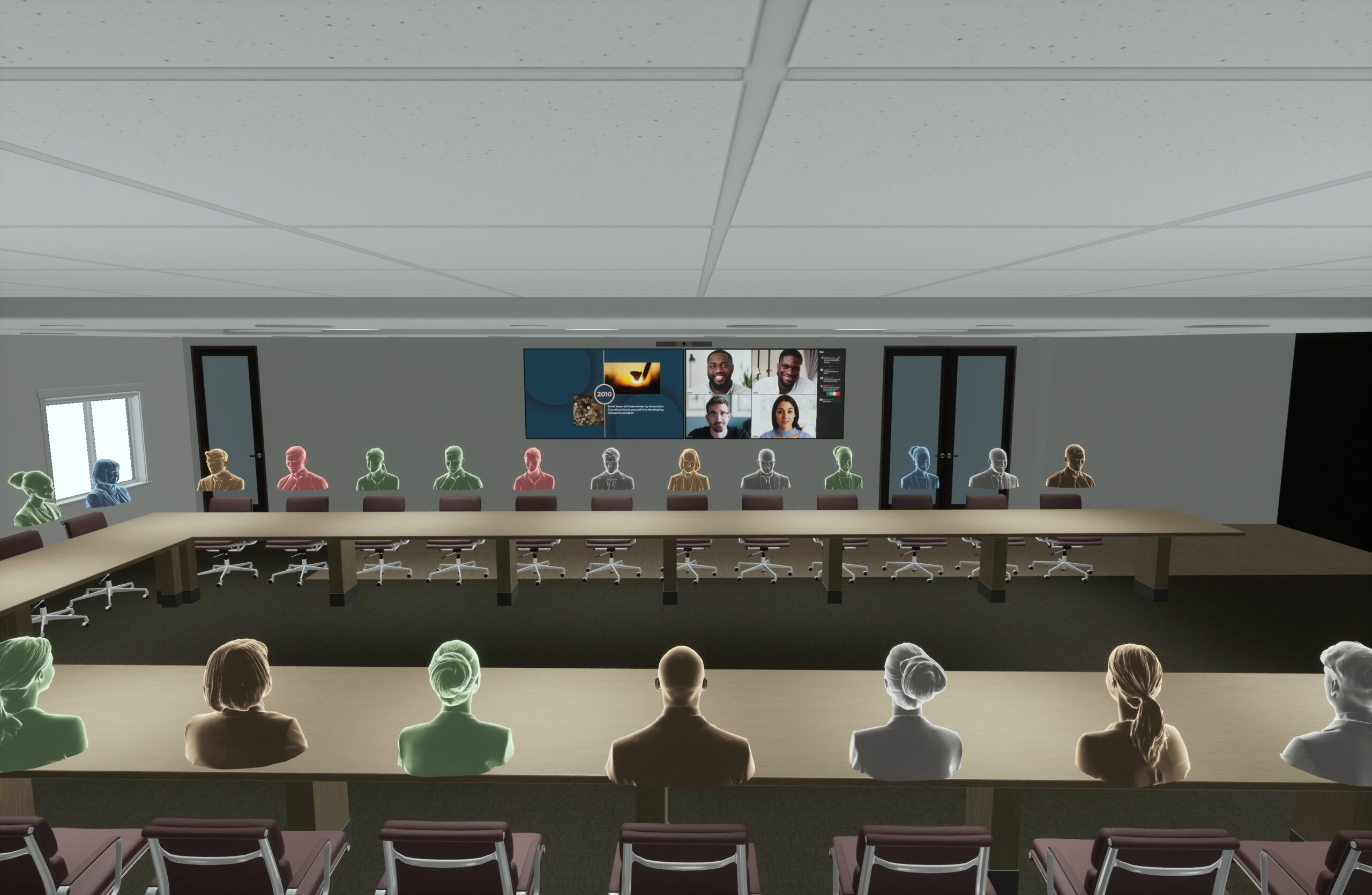 virtual rendering of boardroom